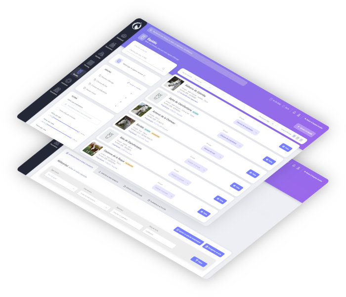 Un registre d'élevage simple et intuitif pour gérer vos pensionnaires et ne plus manquer aucun soin avec Equionline